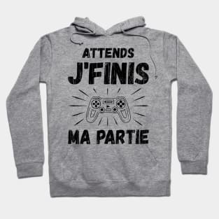 Attends JFinis Ma Partie // Black Hoodie